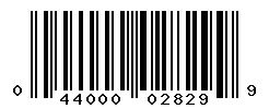 UPC barcode number 044000028299