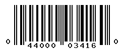 UPC barcode number 044000034160