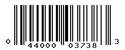 UPC barcode number 044000037383