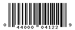 UPC barcode number 044000041229