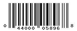 UPC barcode number 044000058968