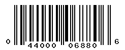 UPC barcode number 044000068806