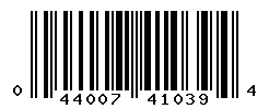 UPC barcode number 044007410394