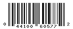 UPC barcode number 044100605772