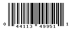 UPC barcode number 044113499511