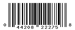 upc 044208222758 barcode image