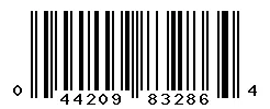 UPC barcode 044209832864