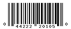 UPC barcode number 044222201050