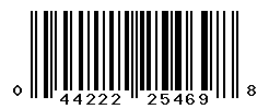 UPC barcode number 044222254698