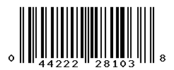 UPC barcode number 044222281038