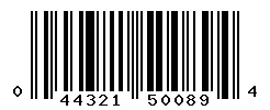 UPC barcode 044321500894