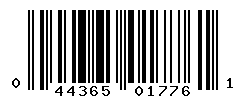 upc 044365017761 barcode image