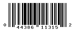 UPC barcode number 044386113152