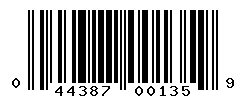 upc 044387001359 barcode image