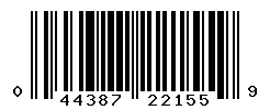 upc 044387221559 barcode image