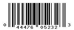 UPC barcode number 044476052323