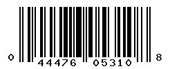 UPC barcode number 044476053108