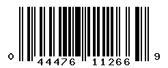 UPC barcode number 044476112669