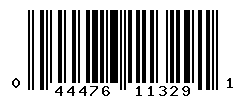 UPC barcode number 044476113291