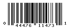 UPC barcode number 044476114731