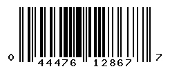 UPC barcode number 044476128677