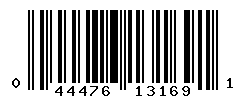 UPC barcode number 044476131691
