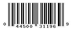 UPC barcode 044500311969