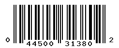 upc 044500313802 barcode image