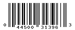 UPC barcode number 044500313963