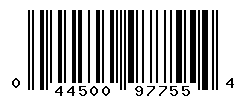 UPC barcode number 044500977554