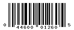 UPC barcode number 044600012605