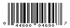 UPC barcode number 044600046907