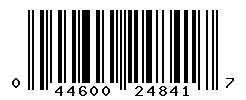 UPC barcode number 044600248417