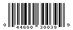 UPC barcode number 044600300399