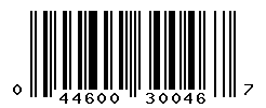 UPC barcode number 044600300467