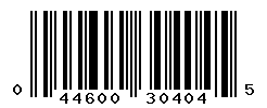 UPC barcode number 044600304045