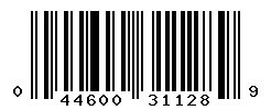 UPC barcode number 044600311289