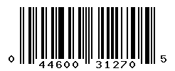 UPC barcode number 044600312705