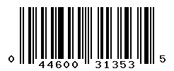 UPC barcode number 044600313535