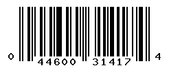 UPC barcode number 044600314174