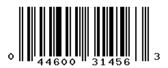 UPC barcode number 044600314563