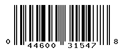 UPC barcode number 044600315478