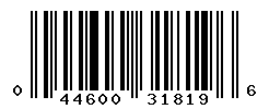 UPC barcode number 044600318196