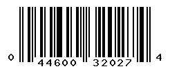 UPC barcode number 044600320274