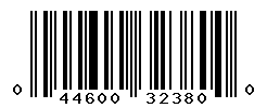 UPC barcode number 044600323800