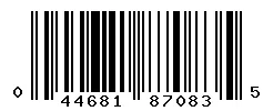 UPC barcode 044681870835