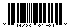 UPC barcode number 044700019030