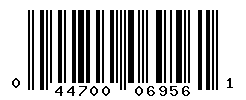 UPC barcode number 044700069561