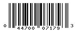 UPC barcode number 044700071793