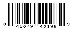 UPC barcode number 045079401969
